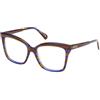 Max&Co. Mo5130 Prescrizione Eyewear Frame, Nero Lucido, 53 Donna