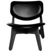 Tom Dixon - Poltrona imbottita Slab - Nero - Massello di quercia colorato - Designer Tom Dixon