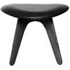 Tom Dixon - Pouf Slab - Nero - Massello di quercia colorato - Designer Tom Dixon