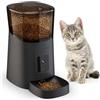 RUYICZB Distributore Automatico Cibo Gatti Dispenser Crocchette Gatto con Telecamera Distributore Cibo Collegare App Timer Programmabile 12 Pasti al Giorno E Funzione di Registrazione 10S,Nero