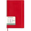 Moleskine Weekly Planner 2025-2026, Agenda Settimanale 18 Mesi Con Spazio per Note, Copertina Morbida e Chiusura Elastica, Formato Large 13 x 21 cm, Colore Rosso Scarlatto