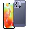 BREEZY CUSTODIA BACK COVER SHELL RIGIDA ANTISCIVOLO TRAFORATA PER XIAOMI REDMI 12C BLU