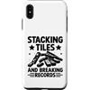 Mahjong Tiles Sayings For Men and Women Impilare piastrelle e battere record Tile Game Mahjong Player Custodia per iPhone XS Max