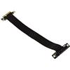 KALEA-INFORMATIQUE Riser di espansione per porta PCI Express x4 a porta PCIe x4 con cavo a nastro flessibile schermato compatibile con PCIe 3.0. Lunghezza totale 23 cm