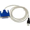 KALEA-INFORMATIQUE Cavo convertitore LPT IEEE1284 parallelo a USB con connettore DB25 femmina. Lunghezza 1,2 m