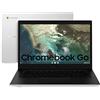 SAMSUNG Galaxy Chromebook Go, 3 anni di garanzia, Chrome OS, Display Screen 14" HD LED, RAM 4GB, Memoria 64 GB, USB-C, Silver [Versione Italiana]