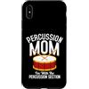 Percussion Design For Percussionist Mom Batterista Percussionista Batteria Batteria Percussioni Mamma Custodia per iPhone XS Max