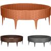 Bordo Per Aiuole In Plastica Effetto Rattan – 10 M (10 Pezzi Da 100x20 Cm), Colore Marrone, Resistente Agli Uvi E Al Gelo - 6