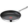 Tefal Jamie Oliver Padella 24 cm, in acciaio inox, antiaderente rinforzato al titanio, termo-signal, forma profonda, adatta per gas, vetroceramica, elettrici e induzione, facile da pulire