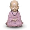 Zen Light Statuetta Baby Buddha SB4 - Decorazione Zen e Feng Shui - per creare un'atmosfera rilassante - idea regalo portafortuna - Altezza: 10 cm - Colore: beige e rosa antico - Zen'Light