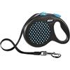 FLEXI GUINZAGLIO FLEXI DESIGN TG L CON FETTUCCIA 5 MT NERO/BLU