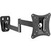 RICOO Supporto monitor muro S2311 Girevole Inclinabile Schermo PC 13-27 (33-69 cm) Staffa monitor universale LED/LCD/Curvo VESA 100 x 100
