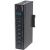 Manhattan Manhattan 164405 hub di interfaccia USB 3.2 Gen 1 (3.1 Gen 1) Type-B 5000 Mbit/s Nero 164405