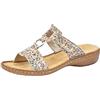 Rieker Frühjahr/Sommer 608A0, Ciabatte Donna, Multicolore (Pebble/Multi 93), 39 EU