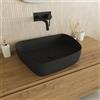 Parama Lavabo da appoggio tondo 55,5x44x14 nero opaco | Persico