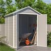 Parama Casetta da giardino in polipropilene grigio 1,90x1,92xh2,26m - 60kg - 2,57 metri quadri