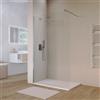 Parama Doccia walk-in 140 cm vetro 8mm anticalcare trasparente h200 profili cromo | Keros