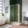 Parama Box doccia 140x90 cm con apertura scorrevole vetro 6mm trasparente h195 cm | Aruba