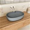 Parama Lavabo da appoggio ovale 60x43x14,5cm grigio