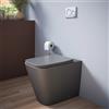 Parama Vaso filomuro rimless in ceramica grigio opaco con sedile soft-close | Kyoto