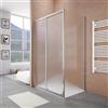 Parama Box doccia 140x90 cm scorrevole vetro 6mm stampato profili cromati h185 | Tonga