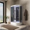 Parama Cabina doccia completa 120x80 cm sinistro sauna bagno turco e ozonoterapia | Folegandros