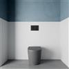 Parama Vaso WC filomuro rimless in ceramica grigio opaco con sedile soft-close | Vienna