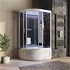 Parama Doccia idromassaggio 130x85 cm sauna bagno turco versione destra | Giglio