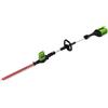 Greenworks Tagliasiepi con asta 60v 51cm GD60PHT51 senza batteria e caricabatteria