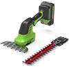 Greenworks Forbice per erba 24/48v g24shtx Greenworks (2 in 1) con batteria 2Ah e caricabatteria