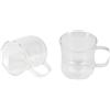 BERGNER - Set di 2 bicchieri da 230 ml a doppia parete - realizzati in Borosilicato - per gli amanti del caffè e del tè - Facile da lavare - Adatto per microonde e lavastoviglie