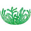 Alessi Mediterraneo ESI01/21GR - Fruttiera di Design in Acciaio Colorato con Resina Epossidica, Diametro 21cm, Verde