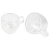 BERGNER - Set di 2 bicchieri da 100 ml a doppia parete - realizzati in Borosilicato - per gli amanti del caffè e del tè - Facile da lavare - Adatto per microonde e lavastoviglie