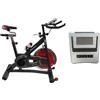 Generic CYCLETTE BICI DA SPINNING SPIN BIKE FARAM 709 VOLANO 24 KG A CINGHIA CON FRENO DI EMERGENZA E DISPLAY