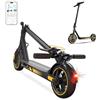 HiQiS Monopattino Elettrico Adulto, Scooter Elettrico 500W, 10 Pollici Ruote, Batteria 36V 10.5Ah, Autonomia di 30 KM, Velocità Massima 25 km/h, Doppia Frenata, Controllo App, Giallo