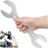 PERFETSELL 2 Pezzi Chiave a Cono per Mozzo Bicicletta Chiave per Regolazione Cono Mozzo Bicicletta 13 mm, 14 mm, 15 mm, 16 mm Chiave a Pedale Aperta per MTB Mountain Bike Ciclismo