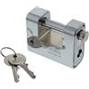 CISA - Lucchetto con Camicia in Acciaio 121810800 - Sistema Bloccaggio Porta per Sicurezza Casa e Lavoro - Lucchetto 77 x 29 mm - Camicia in Acciaio