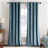 MIULEE Tende Velluto Blu Nebbia per Interni Tenda Moderne, Eleganti Tenda per Camera da Letto Salotto e Soggiorno, 2 Pezzi Tende Oscuranti Termiche per Interni Velluto con Occhielli L 140 x A 260 CM