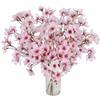 Luabue 6 Pezzi Fiori Artificiali di Ciliegio Fiori Finti per Decorazioni con 37 Teste di Fiori per Casa, Tavolo, Feste, Finestre, Matrimoni Decorazione