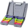 BAKAJI Set Manubri Palestra con Valigetta 2x0.5kg+2x1kg+2x1.5kg+2x2kg Pesi per Fitness