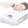 ALPINA Coperta Elettrica Riscaldante Letto Singolo 3 Livelli di Calore 60Watt 80x150cm