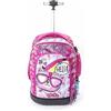 Pryma Zaino Trolley Scuola Elementare Bambina 48x33x23 cm - Capiente 36L con Borraccia Omaggio, Design Gatto, Zaino con Ruote