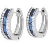 MAST INDUSTRIA ITALIANA Srl MJ POST 500 ORECCHINO DEFINITIVO MEDICAL JEWELS CERCHIO SILVER CON PIETRE BLU