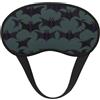 HTTUP Maschera da notte oscurante con stampa a pipistrello, per yoga, meditazione, lavabile e confortevole