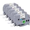 hehua 5x Hehua Compatibile per nastri Brother TZe-231 p-touch Nastro Tz 12mm 0.47 Nero su Bianco Nastro per Etichette, Ricambio per Brother pt-1000 p touch Cube h105 h100lb H107B 1010 1280 h100r d200 d400