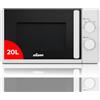 Nilson Microonde 20 litri Basic Bianco NMW2700. 700 W, 5 programmi, modalità sbrinamento, rivestimento interno, facile pulizia, timer 35 min.