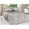 BIANCHERIAWEB Copriletto Piquet Primavera Estate 100% Cotone Sofia Disegno Vittoria Matrimoniale Rosso