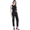 Bitter&Mellow Jeans da donna elasticizzati elasticizzati a vita alta comodi jeans da donna in denim nero UK, Nero , 42