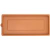 BAMA Sottovaso fioriera effetto legno 80 cm Cotto chiaro