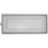 BAMA Sottovaso fioriera effetto legno 80 cm Grigio ghiaccio